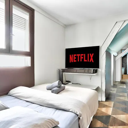 Le Marais Superb Terrace Free Netflix Appartamento
