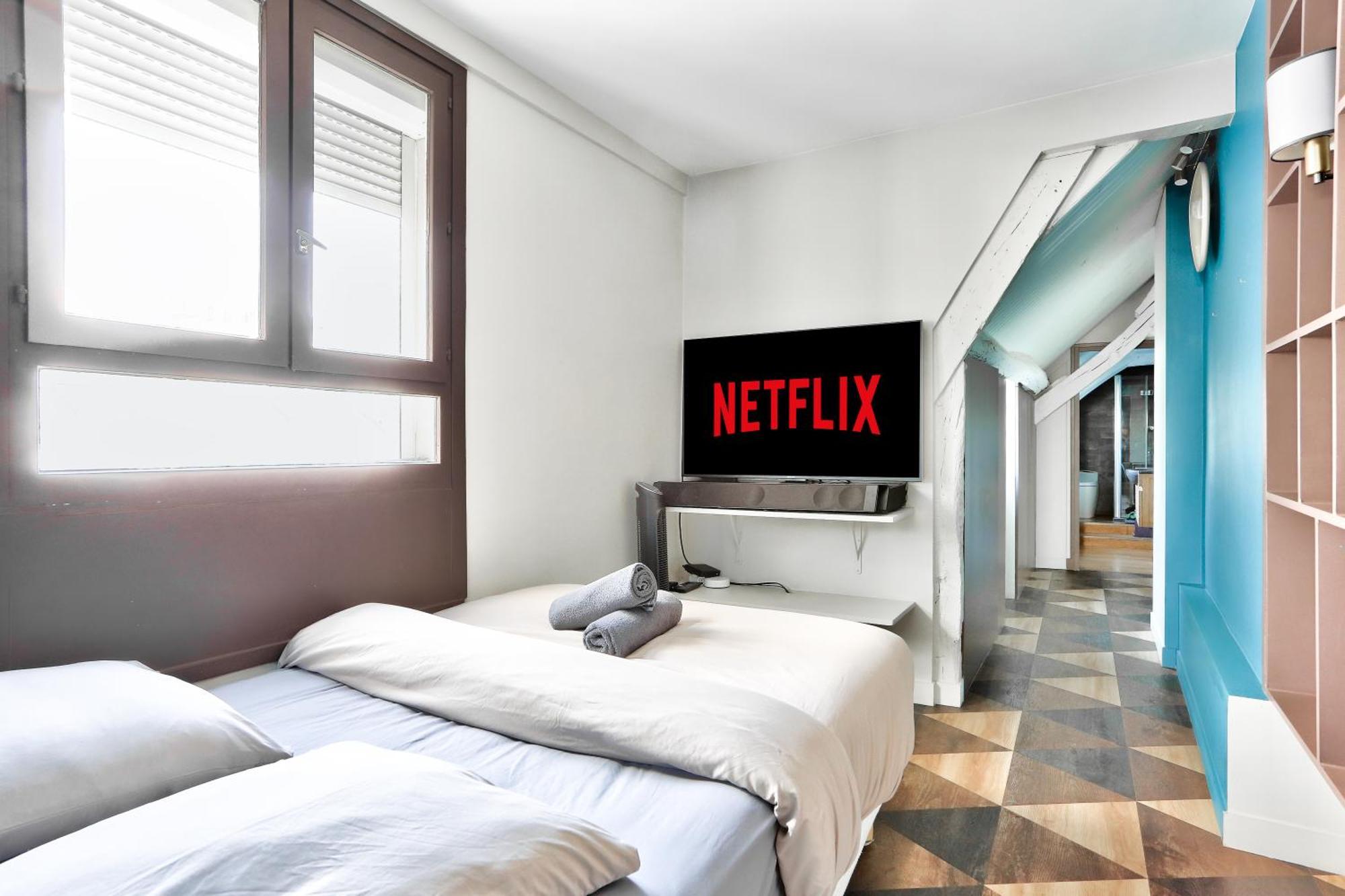 Le Marais Superb Terrace Free Netflix Appartamento